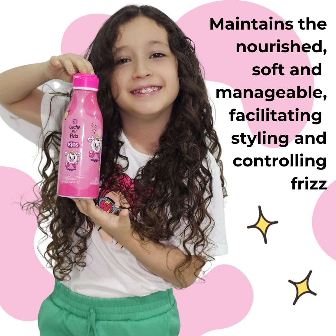 Leche Pal Pelo Kids Styling Cream with soft fragrance supports kid-friendly styling