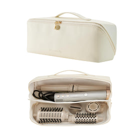 Lecomely bag interior dedicated to multi-styler accessories for easy packing.