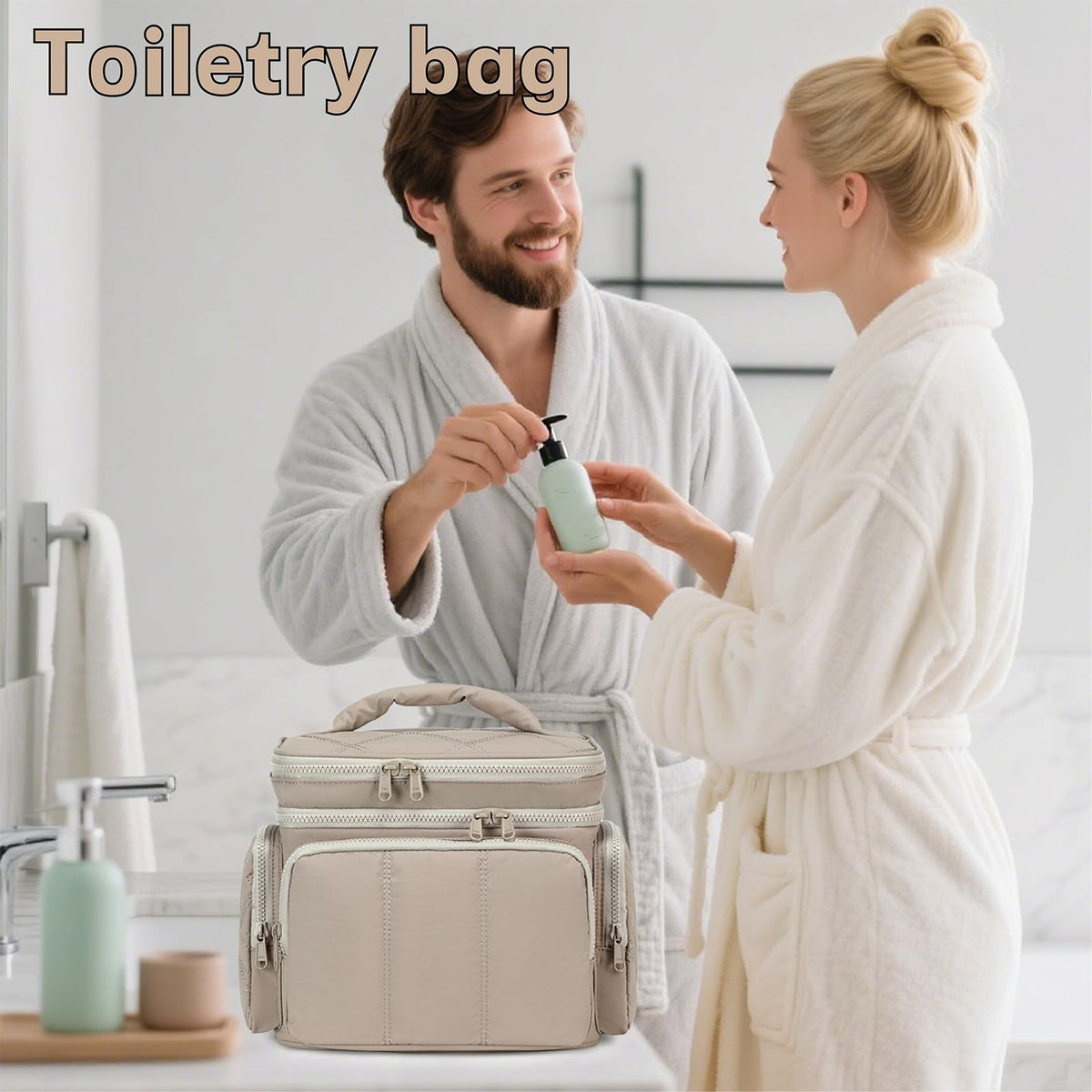 LEDAOU soft-puffer-fabric bag provides lightweight, compact packing for everyday travel.