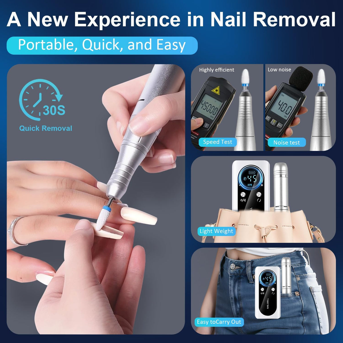 LEDSUUEI nail drill SGS-certified device ensures trusted quality and performance