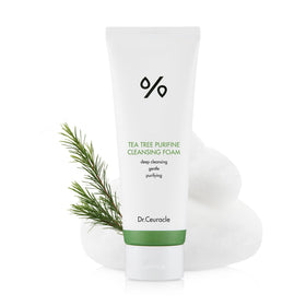 Leegeehaam Tea Tree Purifine Cleansing Foam bottle for gentle daily cleansing
