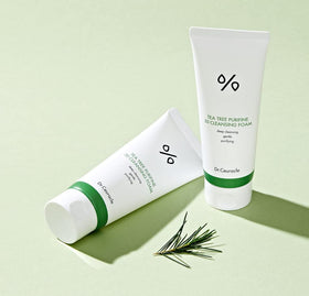 Leegeehaam Tea Tree Purifine Cleansing Foam paraben-free badge signals gentle care