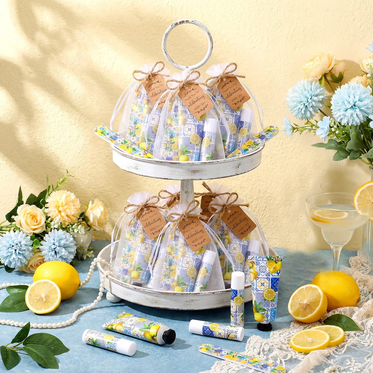 Leelosp Capri Lemon gift set arrangement ideal for wedding or party favors