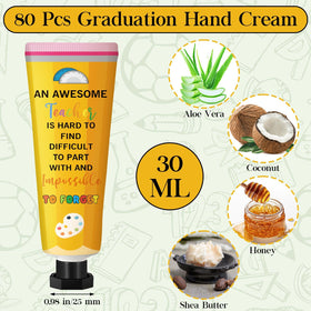 Leelosp exclusive pencil-design hand cream highlighting classroom appreciation.