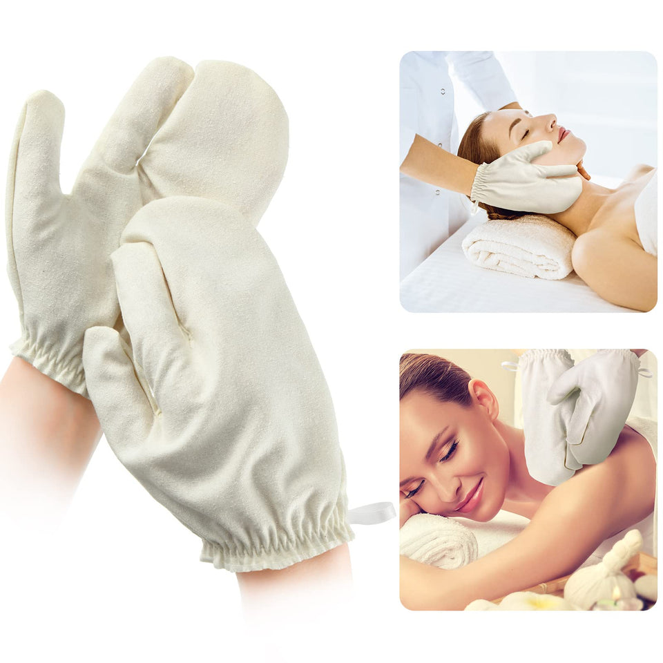Leelosp garshana gloves pair for silky-smooth exfoliation and massage