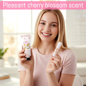 Leelosp hand cream 30ml with pink cap for travel gifting