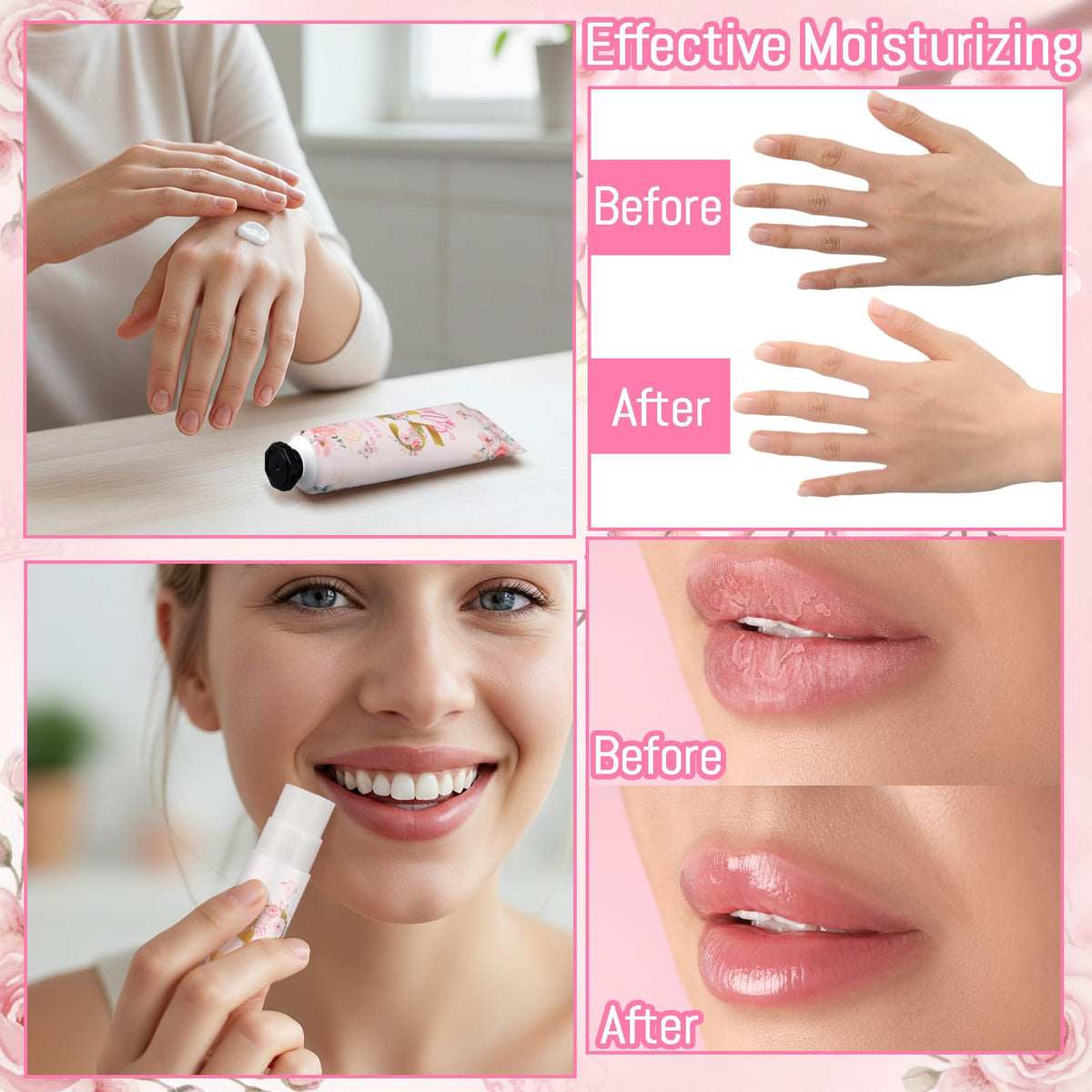 Leelosp lip balm 5g in pink tube for on-the-go care