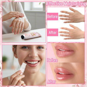 Leelosp lip balm 5g in pink tube for on-the-go care