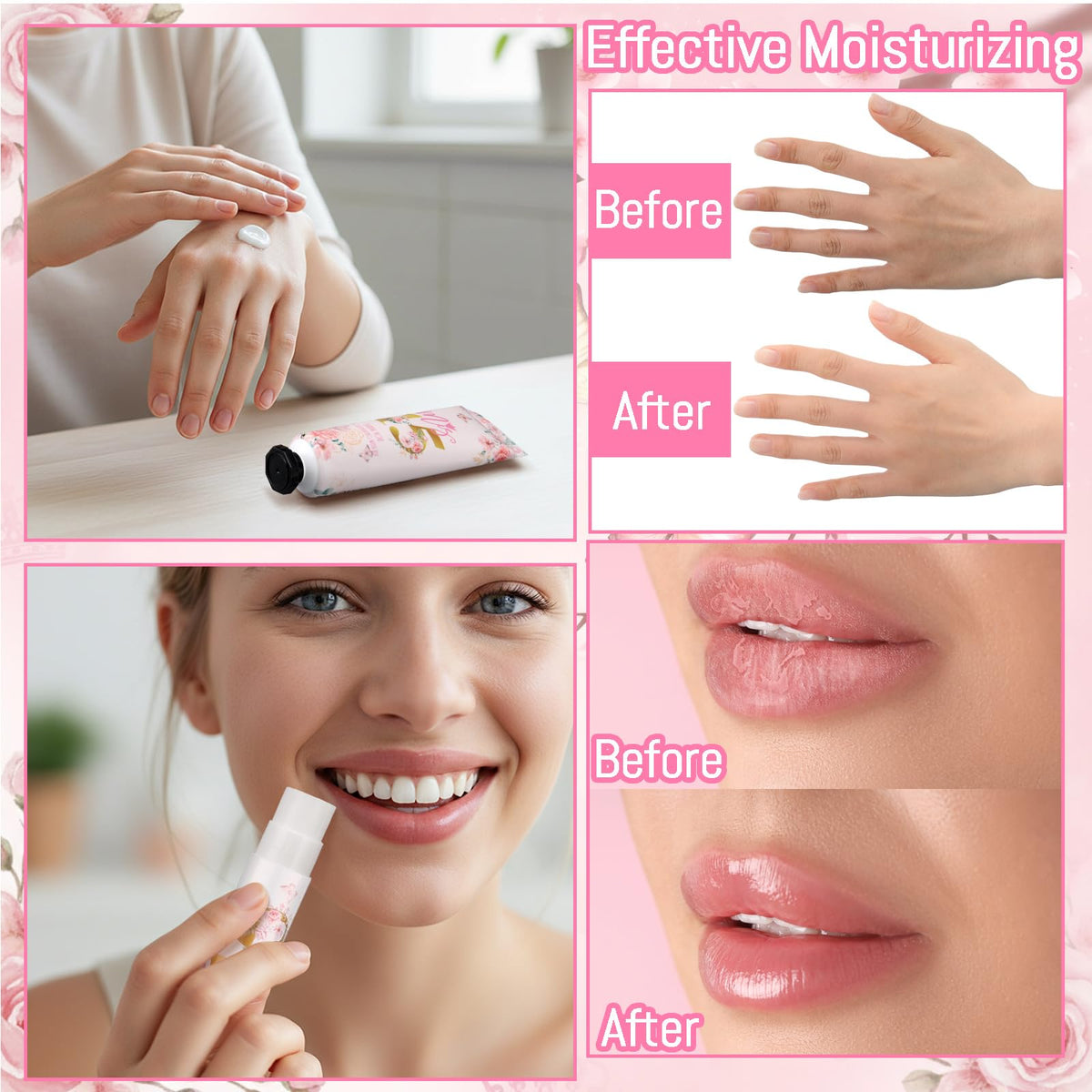 Leelosp lip balm 5g with cherry blossom scent offers subtle fragrance.