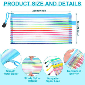 Leelosp mesh pouch with zipper closure ensuring secure access