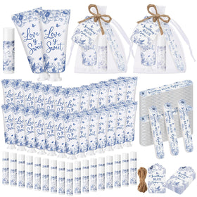 Leelosp Something Blue bridal shower collection hero image with elegant wedding favors