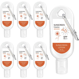 Leelosp mini SPF 46 sunscreen six-pack for travel and sharing, subtle protection on the go.