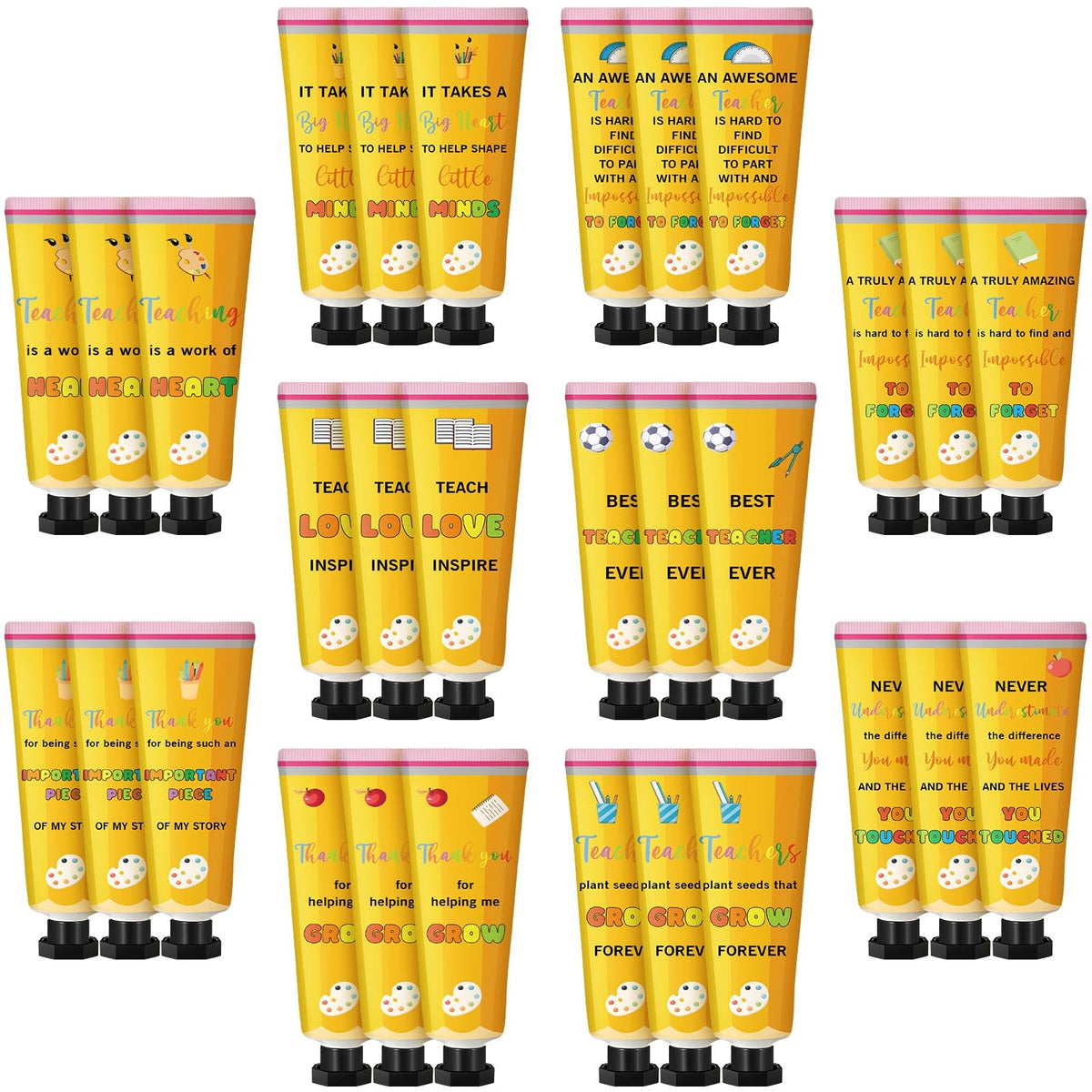 Leelosp teacher hand cream with pencil design, ideal for gifting and daily hydration.