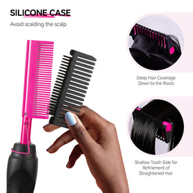 Leeons hot comb offers three heat settings for different textures.