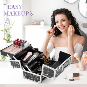Leeora Leekoo makeup box with mirror for quick on site touch ups