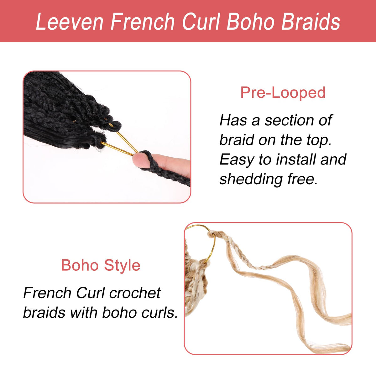 Leeven 8-pack black 1b bundle shown ideal for full head coverage