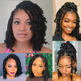 Leeven braiding hair assembly view demonstrates full head readiness.