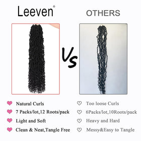 Leeven Crochet locs with curled ends provide festival-ready texture.