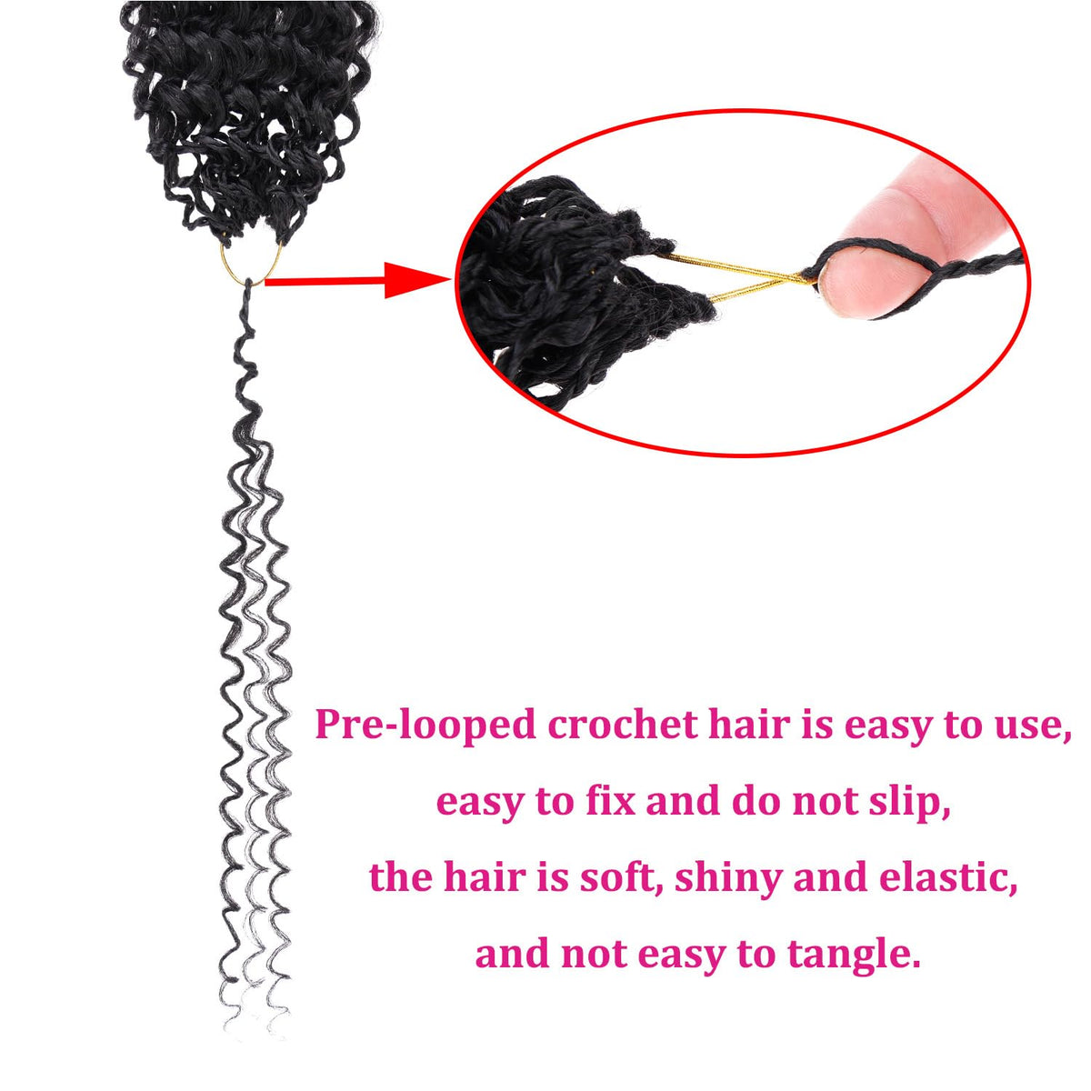 Leeven daily-wear curly crochet hair suited for casual or special occasions.