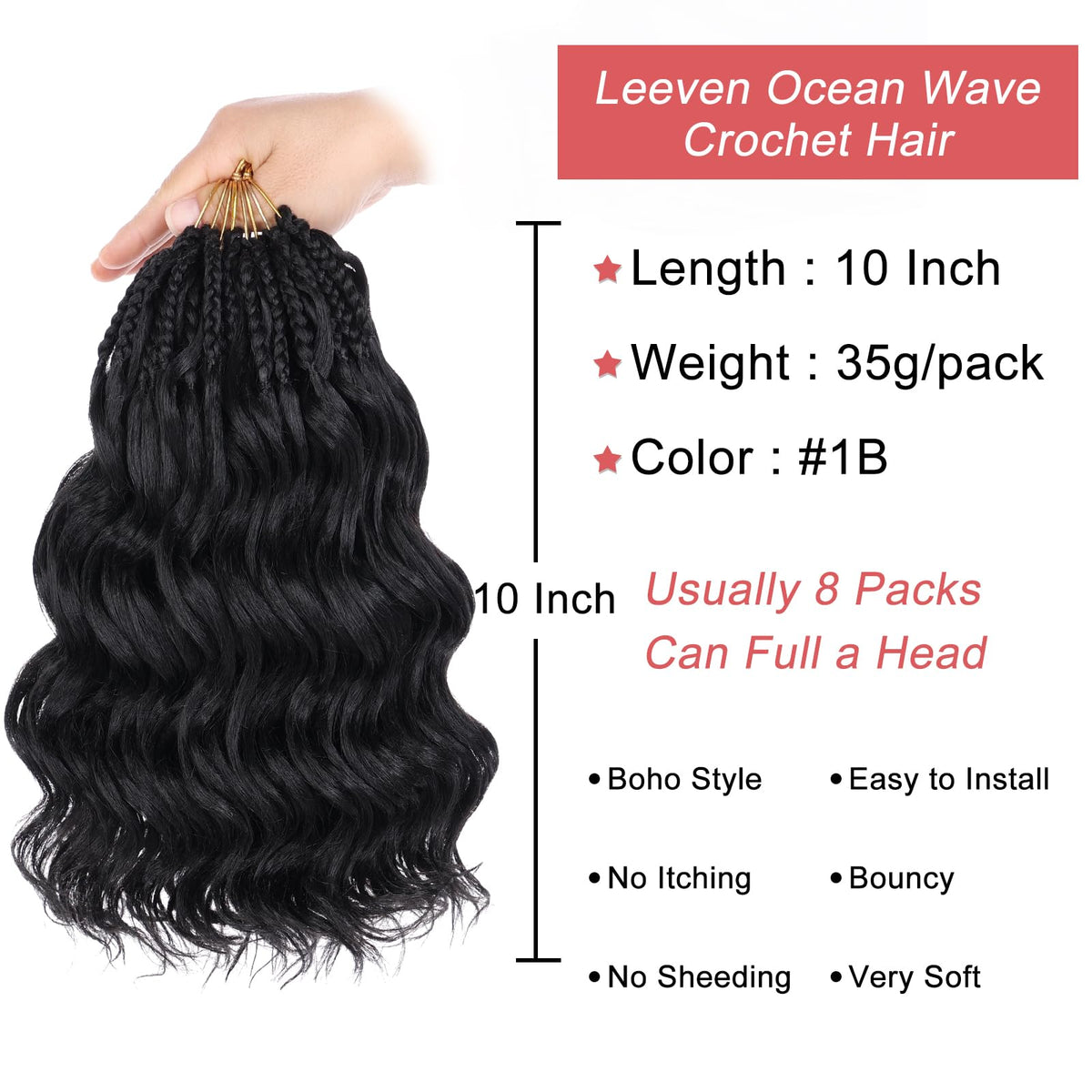 Leeven eight-pack set image ready for full head installation