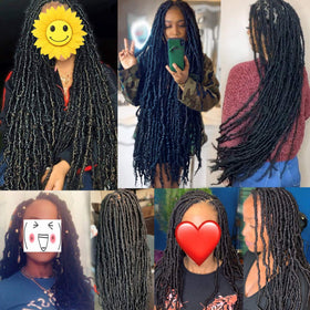 Leeven Goddess Locs natural black 1B color for daily wear