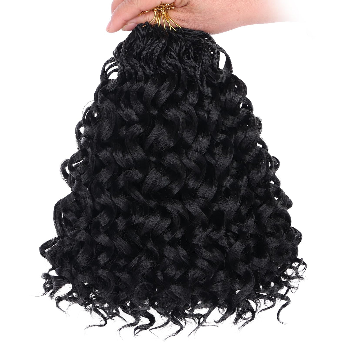 Leeven Gogo Curl 10inch back view reveals full texture and volume