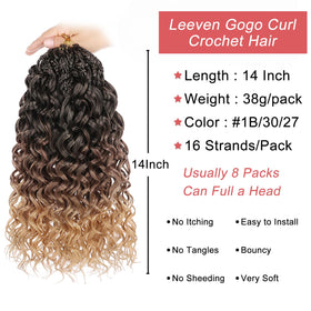 Leeven Gogo Curl deep twist goddess style crochet hair for box braids