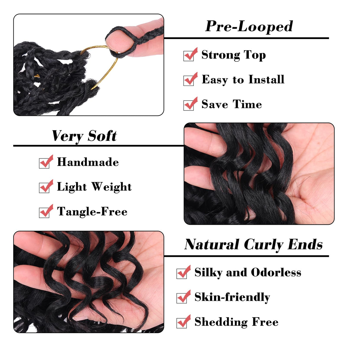 Leeven Gogo Curl 10inch ocean wave texture showcases movement