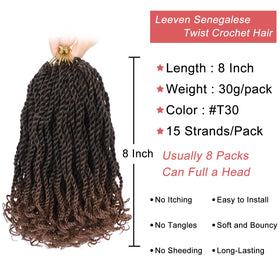 Leeven Havana twist with curly ends, soft synthetic fibers for natural texture.