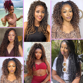 Leeven lightweight crochet hair 14 inch reduces tension during wear.