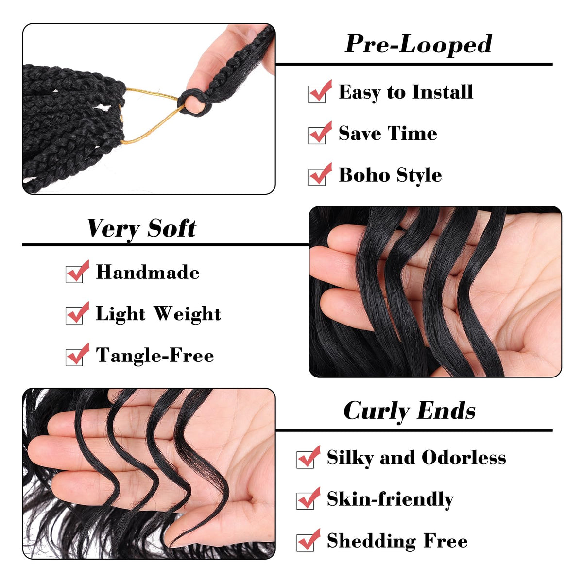 Leeven crochet braids color swatches show versatile look options.