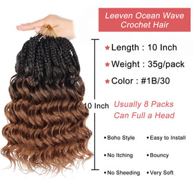Leeven ocean wave hair color close-up shows dimensional 1B-27-613 blend.