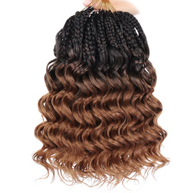 Leeven ocean wave hair pre-twisted close-up demonstrates easier styling and reduced tangling.