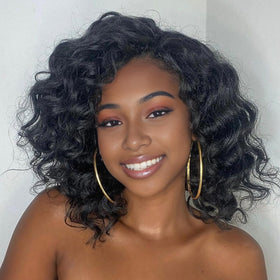 Leeven ocean wave crochet hair close-up showing natural texture for easy styling