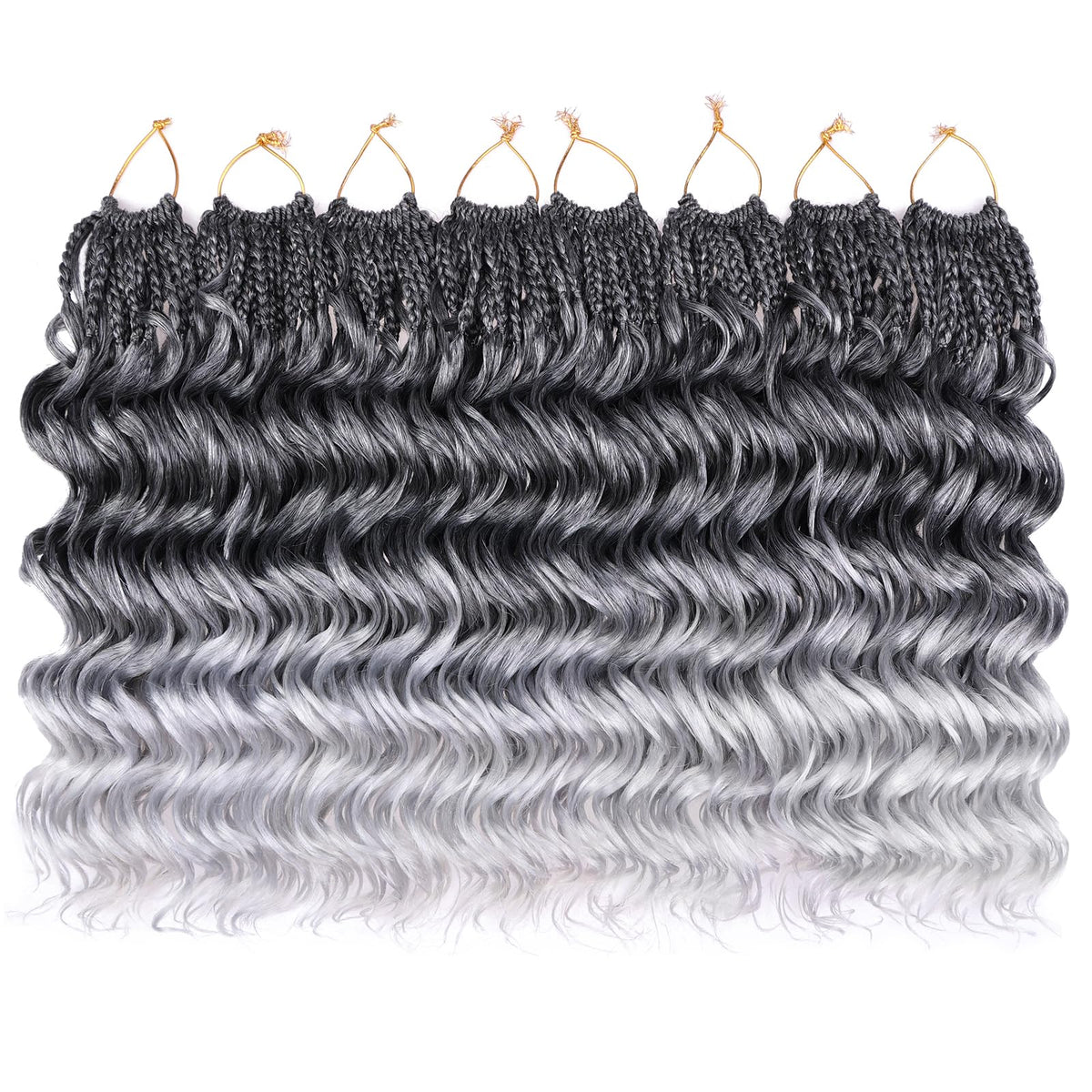 Leeven pre-twisted ocean wave braids for easy styling