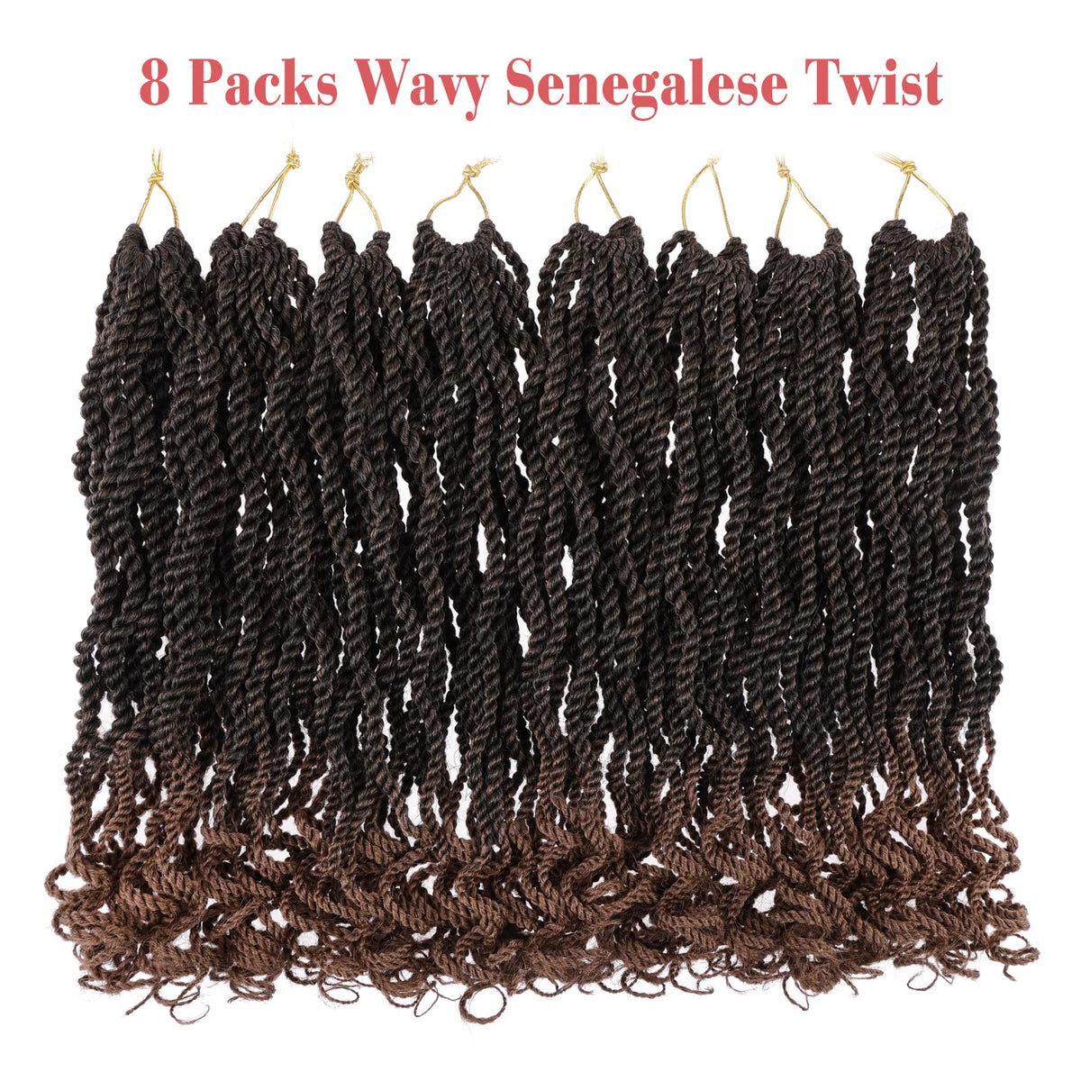 Leeven Senegalese twist color T30, vibrant ombre blend for eye-catching looks.
