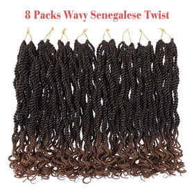 Leeven Senegalese twist color T30, vibrant ombre blend for eye-catching looks.