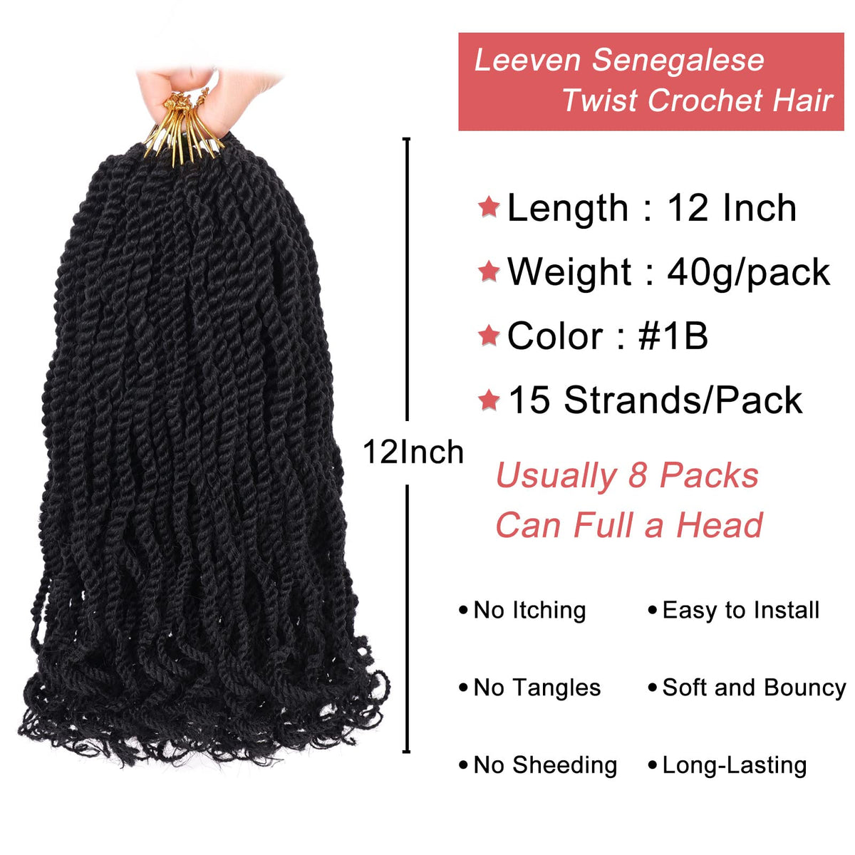 Leeven wavy Havana twist with curly ends for voluminous style