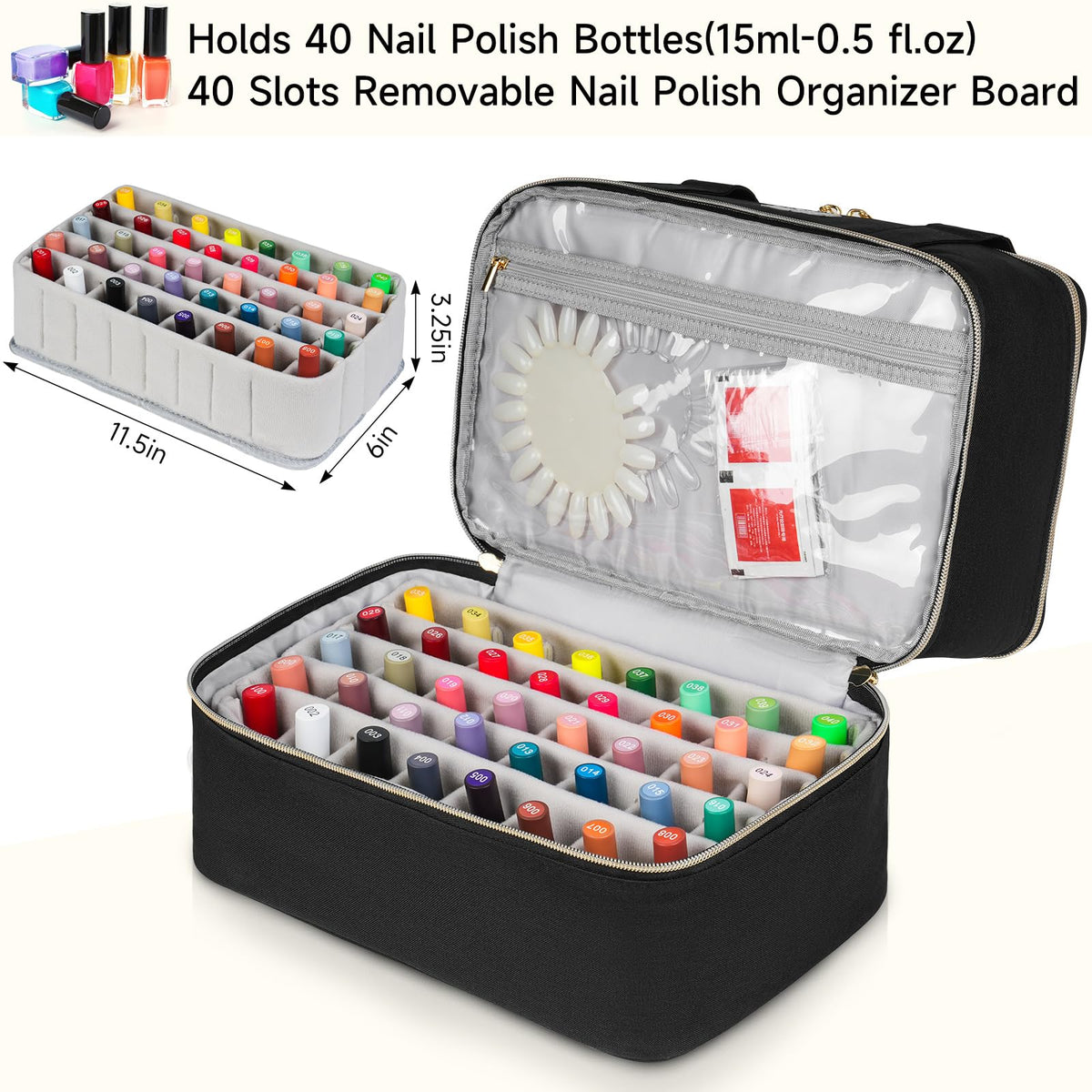 LEFOR·Z top-layer dividers securely hold tools and brushes.