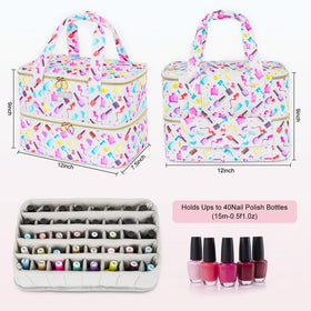 LEFOR·Z double-layer nail storage with multiple pockets