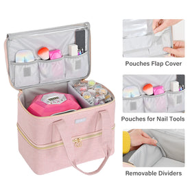 LEFORZ removable divider holds up to 40 15ml bottles for tidy polish storage