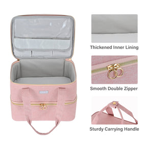 LEFORZ bag transparent top cover prevents brushes from slipping during transport