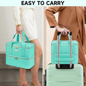LEFOR·Z sturdy handle and luggage strap enable easy transport for travel.
