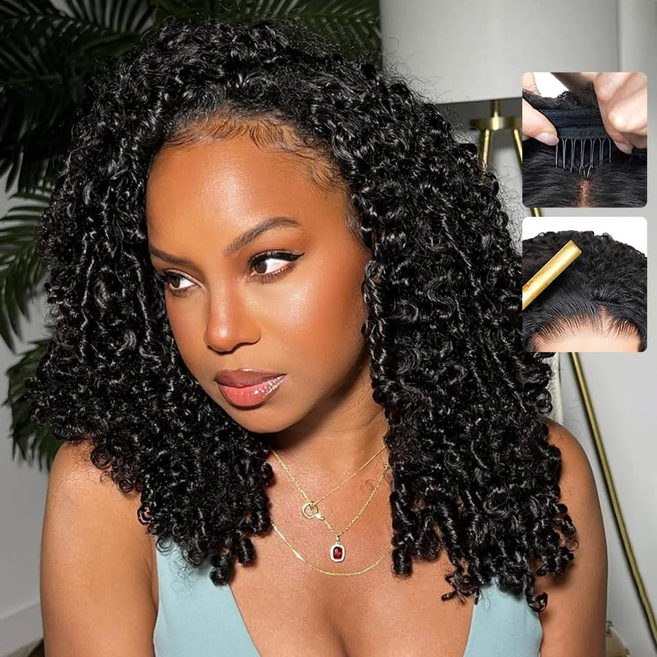 Legendhair Burmese Curly Half Wig 18inch close-up curls for natural bounce and softness
