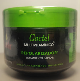 Lehit Cocktail Multivitamin Repolarizer being applied to towel-dried hair for nourishment.