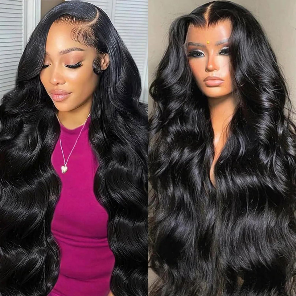 LEHOO 13x6 body wave lace front wig for natural parting and everyday comfort.