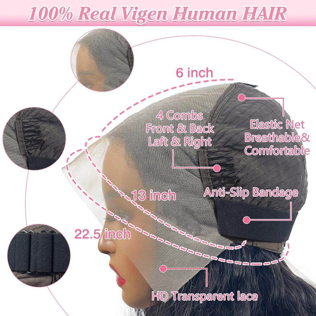 LEHOO 220-density body wave wig delivers fuller, glossy look for special occasions.