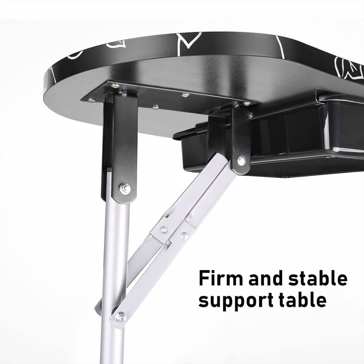 LEIBOU foldable manicure table legs for compact transport