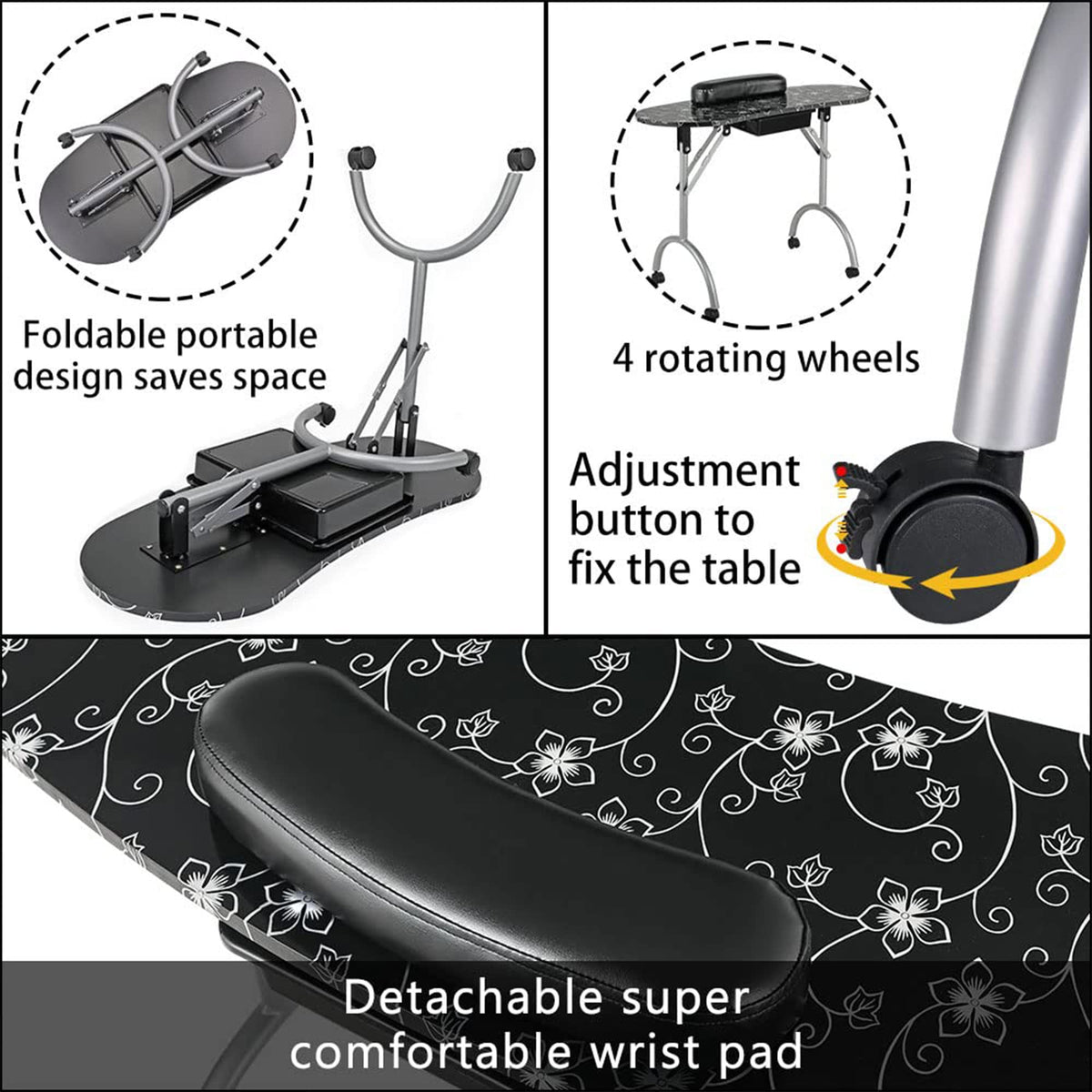 LEIBOU USB LED lamp with magnifier for precise nail work