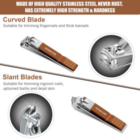 Leipple heavy-duty nail clipper close-up demonstrates durability for thick nails